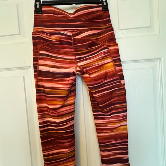 Xersion Multicolor Striped Leggings with pockets - Picture 4 of 5